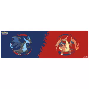 UP - Mega Charizard X and Mega Charizard Y 8ft Table Playmat for the Pokémon Trading Card Game-16740