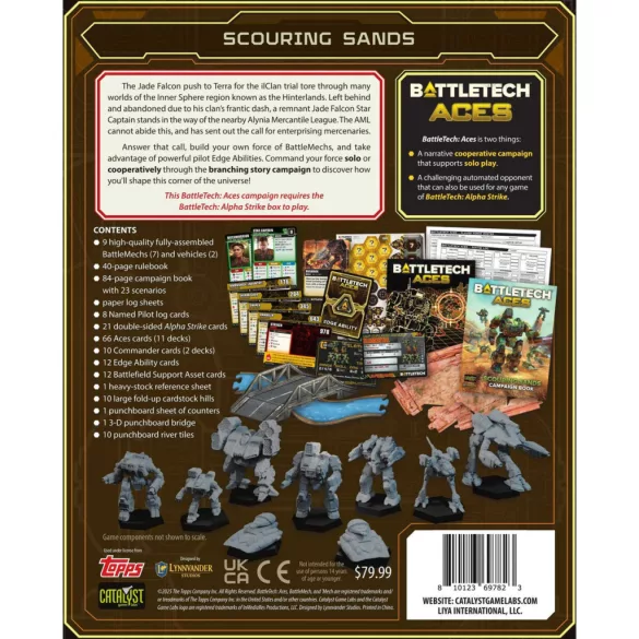 BattleTech Aces Scouring Sands Alpha Strike Atlas miniatűra - angol kiadás