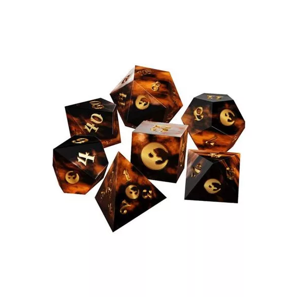 The Crooked Moon Resin Dice-AVNLAE-TCM-DCMS