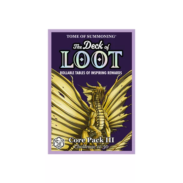 The Deck of Loot: Core Pack 3 - CR 11-30 - EN-TOS-DOL3