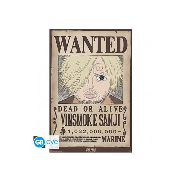 ONE PIECE - Poster Maxi 91.5x61 - Wanted Sanji Wano-GBYDCO620