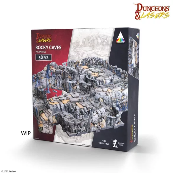Dungeons & Lasers - Rocky Caves: Pre-Painted - EN-DNL0124
