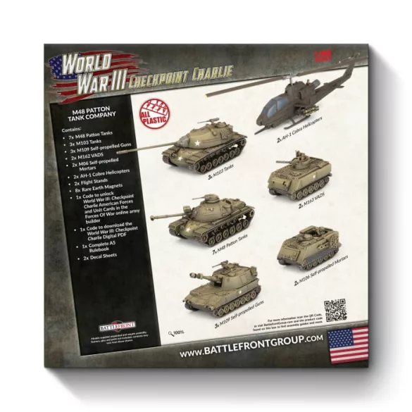 Checkpoint Charlie M48 Patton Tank Company (Plastic) - Limited Edition miniatűra készlet