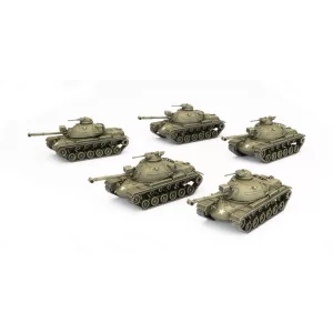 Checkpoint Charlie M48 Patton Tank Platoon (Plastic x5)-TUBX23