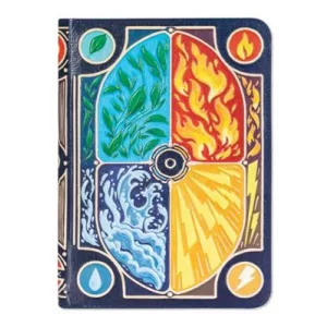 TCG Faux-Leather Elemental Trading Card Binder-LNX10003