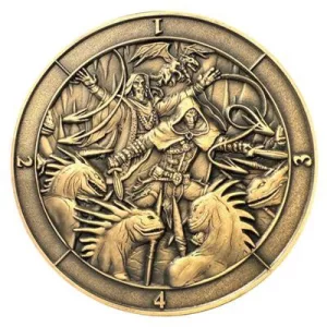 Dice Coin D4 Battle Scene-GLH02019