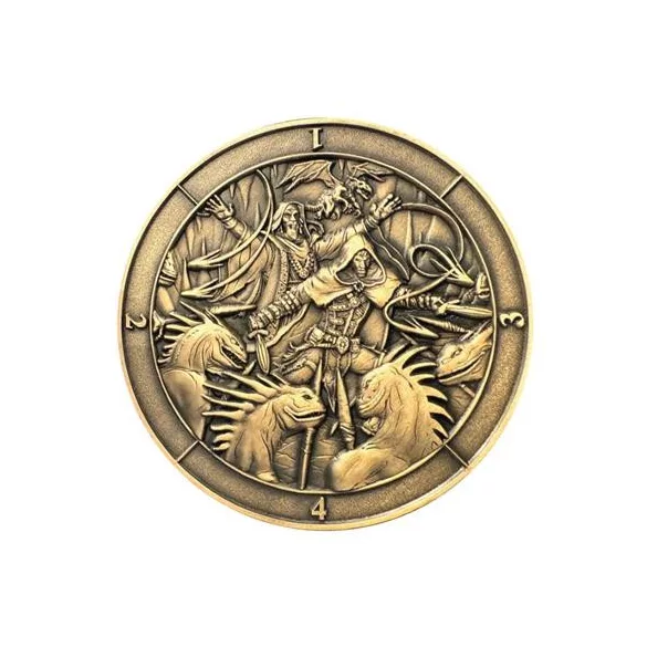 Dice Coin D4 Battle Scene-GLH02019