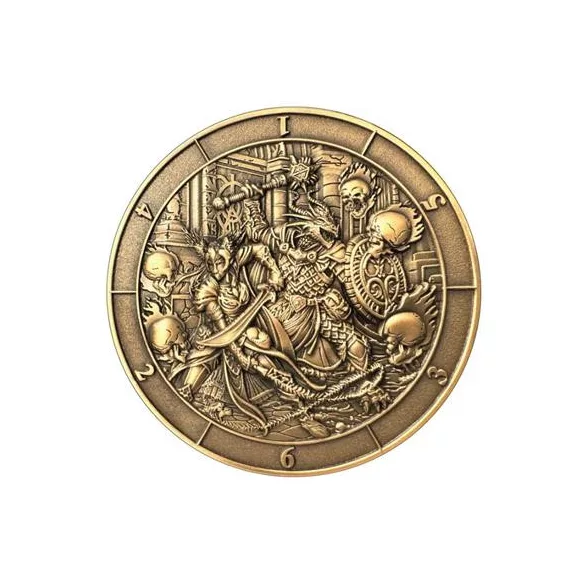 Dice Coin D6 Battle Scene-GLH02020