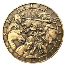 Dice Coin D12 Battle Scene-GLH02023