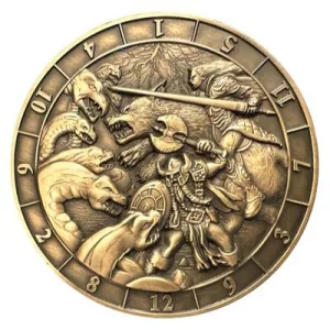 Dice Coin D12 Battle Scene-GLH02023