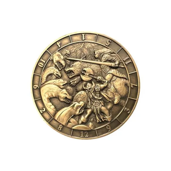Dice Coin D12 Battle Scene-GLH02023
