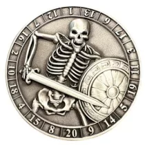 Dice Coin D20 Skeleton-GLH02018