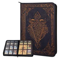 TCG Faux-Leather Trading Card Binder - Blue-LNX10001