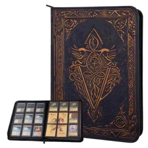 TCG Faux-Leather Trading Card Binder - Blue-LNX10001