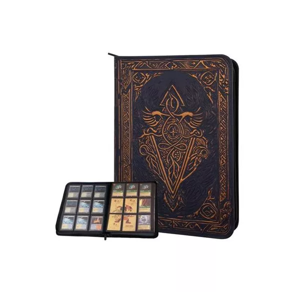 TCG Faux-Leather Trading Card Binder - Blue-LNX10001