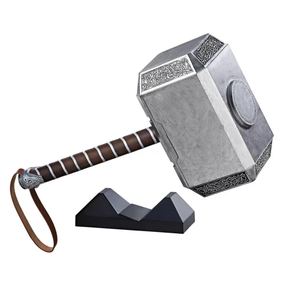 Marvel Legends Series Mjolnir Premium Electronic Roleplay Hammer with Light and Sound-C1881AS0