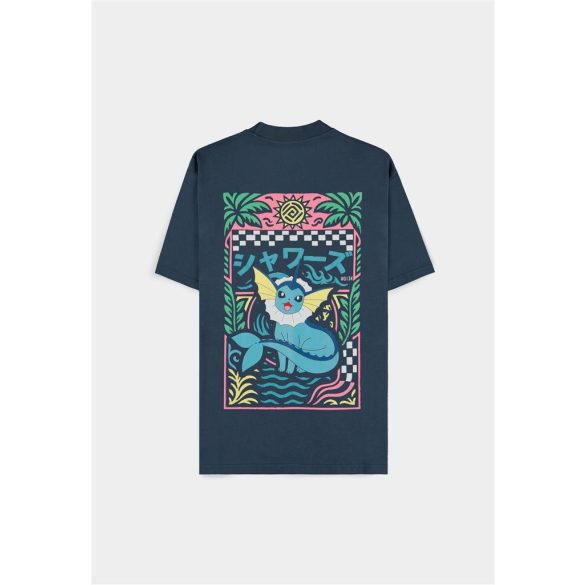 Pokémon - Navy Vaporeon Short Sleeved T-shirt (Loose fit) L-TS182525POK-L