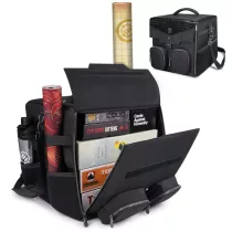 ENHANCE Collector's Edition Board Game Shoulder Bag - Game Storage with Pockets Black-ENTTCFE200BKEW
