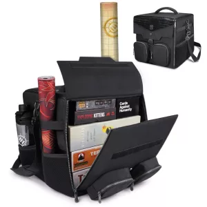 ENHANCE Collector's Edition Board Game Shoulder Bag - Game Storage with Pockets Black-ENTTCFE200BKEW