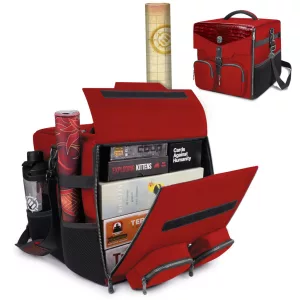 ENHANCE Collector's Edition Board Game Shoulder Bag - Game Storage with Pockets Red-ENTTCFE200RDEW