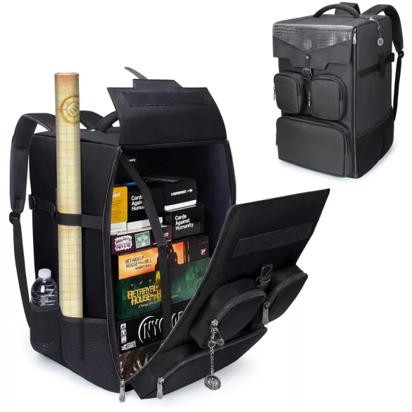 ENHANCE Collector's Edition Board Game Backpack - Game Storage (Dragon Black)