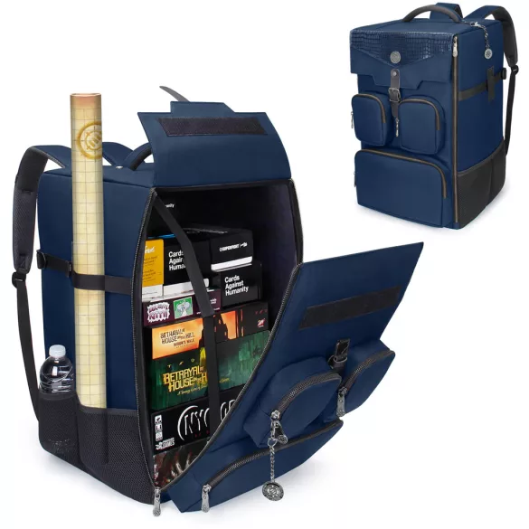 ENHANCE Collector's Edition Board Game Backpack - Game Storage (Dragon Blue)-ENTTCFG200BLEW