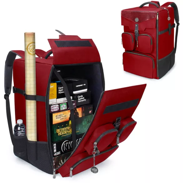 ENHANCE Collector's Edition Board Game Backpack - Game Storage (Dragon Red)-ENTTCFG200RDEW