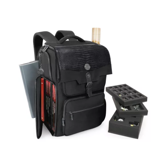 ENHANCE Collector's Edition DnD Backpack - DM hátizsák, 6-8 könyvhöz (Dragon Black)