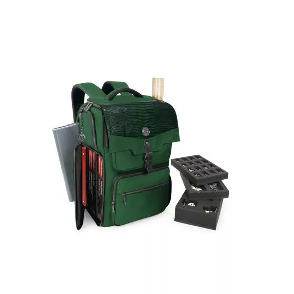 ENHANCE Collector's Edition DnD Backpack - DM Bag, fits 6-8 Books (Dragon Green)-ENTTCFR200GNEW