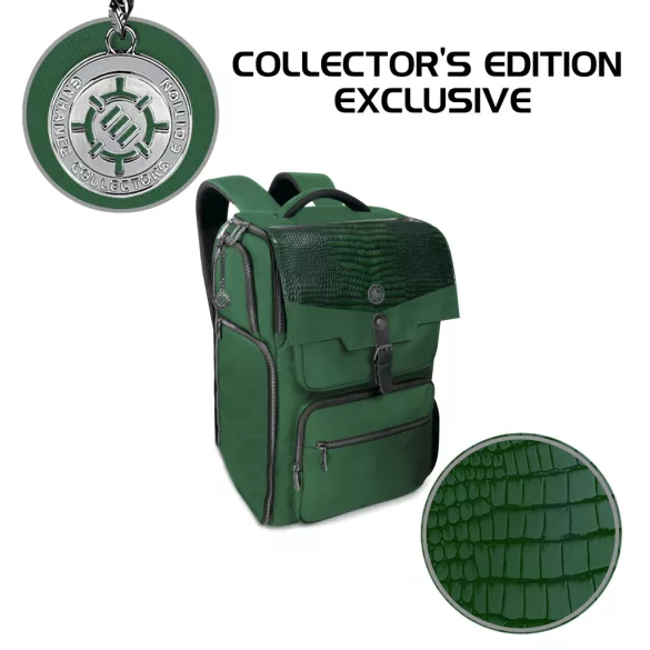 ENHANCE Collector's Edition DnD Backpack - DM Bag, 6-8 könyvhöz, Dragon Green