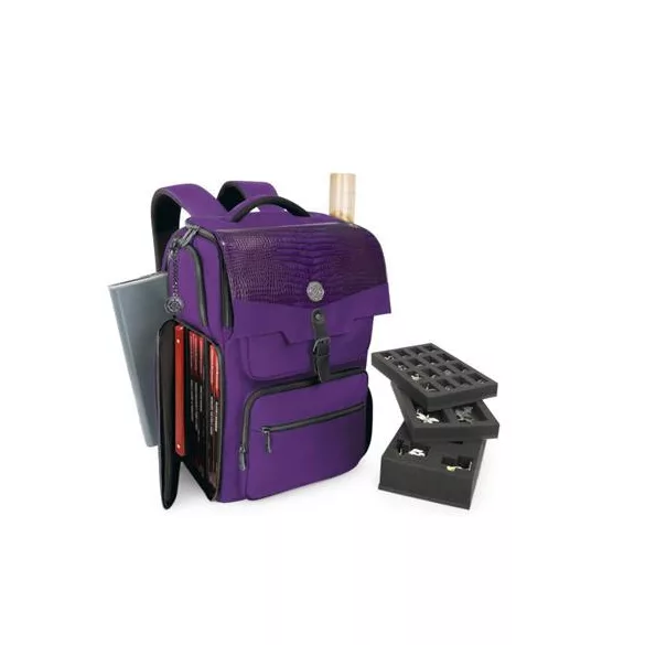ENHANCE Collectors Edition DnD Backpack - DM Bag, 6-8 könyvhöz (Dragon Purple)