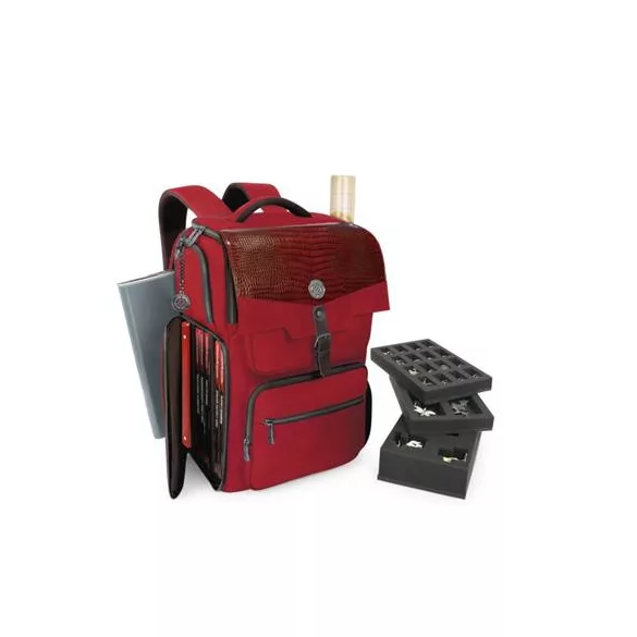 ENHANCE Collector's Edition DnD Backpack - DM Bag, fits 6-8 Books (Dragon Red)-ENTTCFR200RDEW