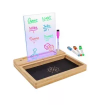 ENHANCE LED Writing Score Board & Dice Tray for Games with 4 Color Marker Set-ENTTABL100CLEW