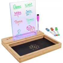 ENHANCE LED Writing Score Board & Dice Tray for Games - 4 színes markerkészlettel