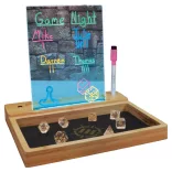 ENHANCE LED Writing Score Board & Dice Tray for Games - 4 színes markerkészlettel