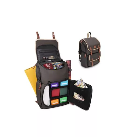 ENHANCE Designer Edition Mid-Size Trading Card Storage Box Backpack Grey-ENBCCBK608GREW