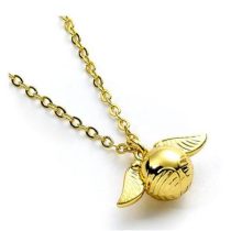 Golden Snitch Gold Necklace - Harry Potter-EWNX3D004