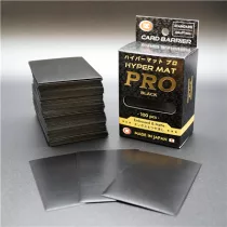 KMC Standard Sleeves - Hyper MAT PRO Black (100 Sleeves)-