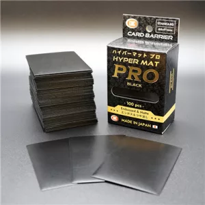 KMC Standard Sleeves - Hyper MAT PRO Black (100 Sleeves)-