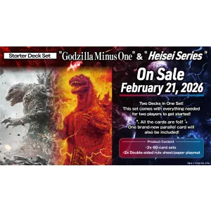 Godzilla Card Game Starter Deck Set "Godzilla Minus One" & "Heisei Series" - EN-GZCGE-SDS01