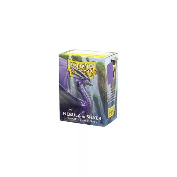 Dragon Shield Sleeves - Standard size - Matte Dual - Nebula & Silver (100 Sleeves)-AT-15075