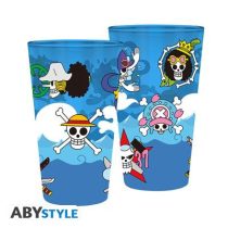 ONE PIECE - Large Glass - 400ml - Skulls - box-ABYVER123