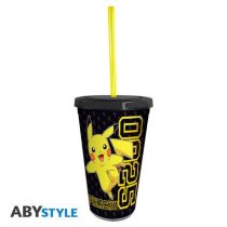 POKEMON - Tumbler with straw - 470ml - Pikachu Collage-ABYTUM097