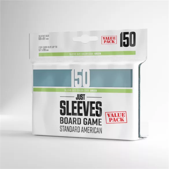 Gamegenic - Just Sleeves - Standard American Value Pack (150)-GGX10024ML
