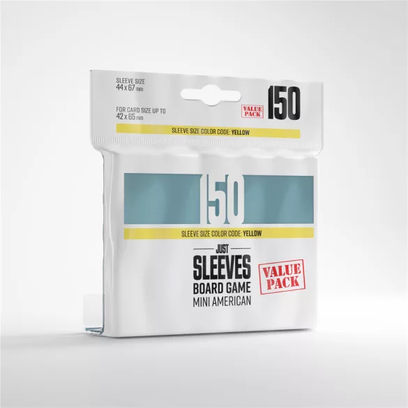 Gamegenic - Just Sleeves - Mini American Value Pack (150)-GGX10025ML