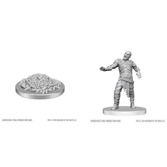 D&D Nolzur's Marvelous Miniatures: Swarm of Rot Grubs & Rot Grub Victim-90855