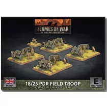 18/25pdr Gun Battery (x4 guns) miniatűra szett – 4 löveg