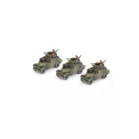 Morris CS9 Armoured Car Troop (x3) miniatűra szett