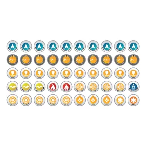 N4 Infinity Tokens Starter Set (50) w. Orders Blue-P00283