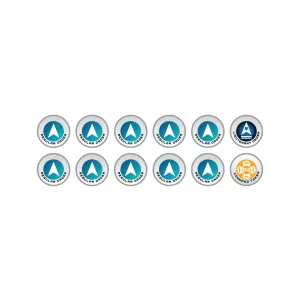N4 Infinity Tokens Regular Orders Blue (12)-P00267